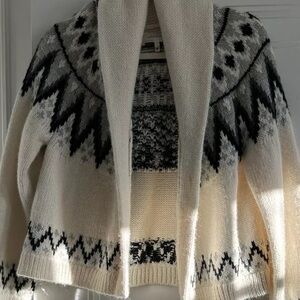 The Great Winter Fair Isle Lodge Cardigan, Size Small